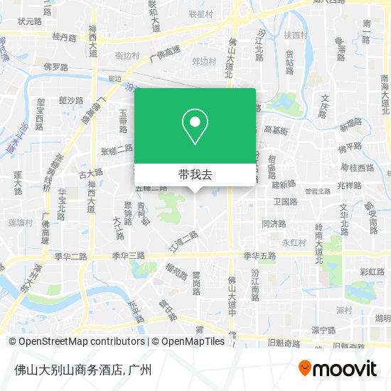 佛山大别山商务酒店地图