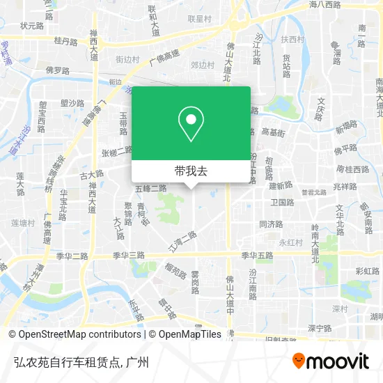 弘农苑自行车租赁点地图