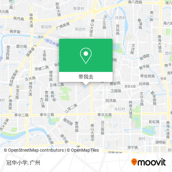 冠华小学地图