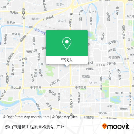 佛山市建筑工程质量检测站地图
