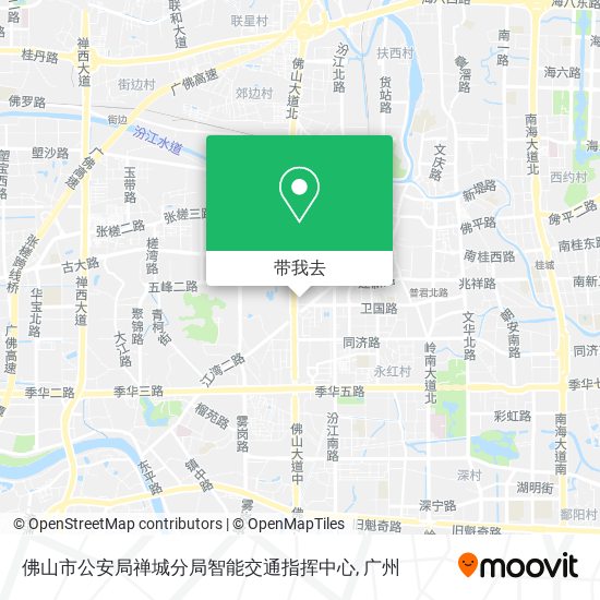 佛山市公安局禅城分局智能交通指挥中心地图