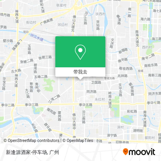 新逢源酒家-停车场地图