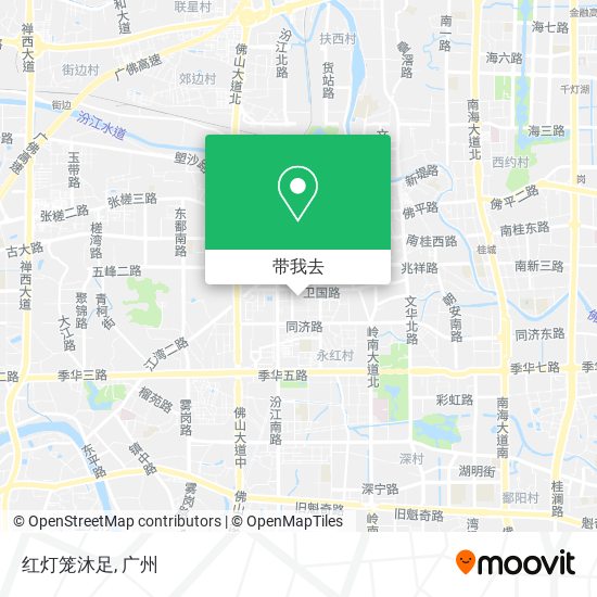 红灯笼沐足地图