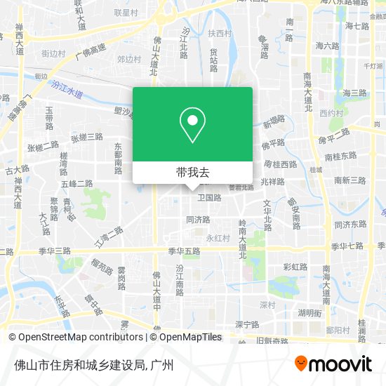 佛山市住房和城乡建设局地图