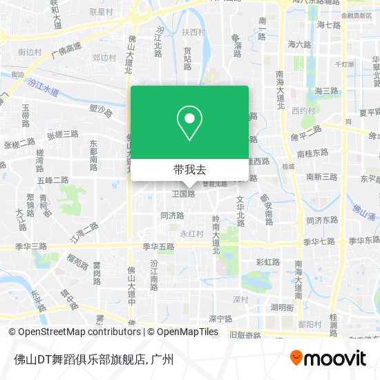 佛山DT舞蹈俱乐部旗舰店地图