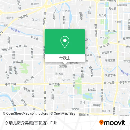 奈瑞儿塑身美颜(百花店)地图