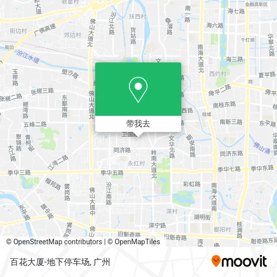 百花大厦-地下停车场地图