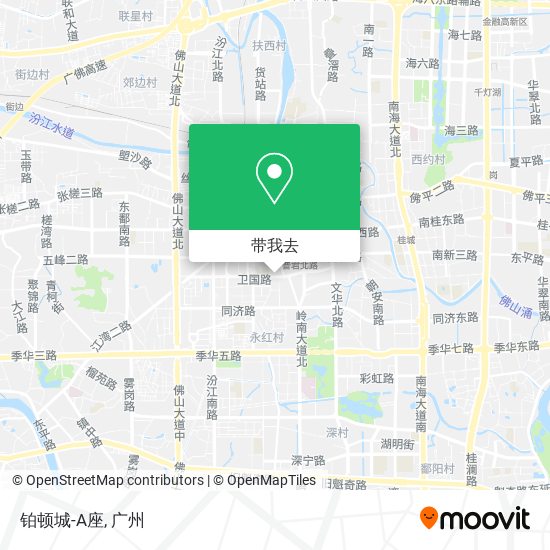铂顿城-A座地图