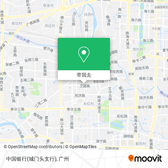 中国银行(城门头支行)地图