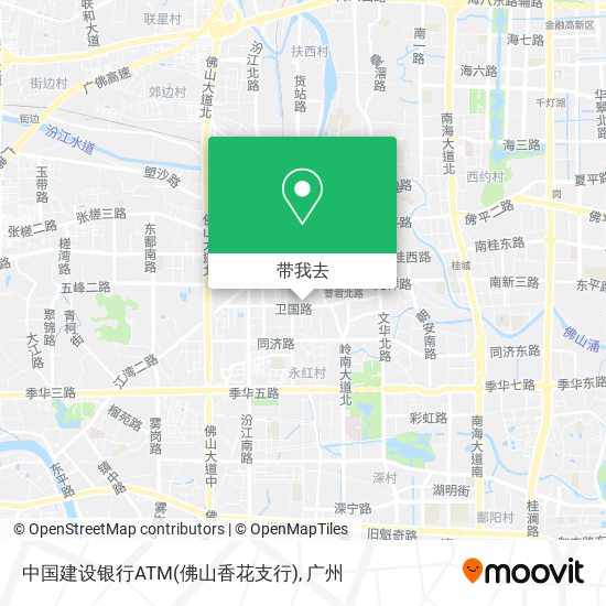中国建设银行ATM(佛山香花支行)地图
