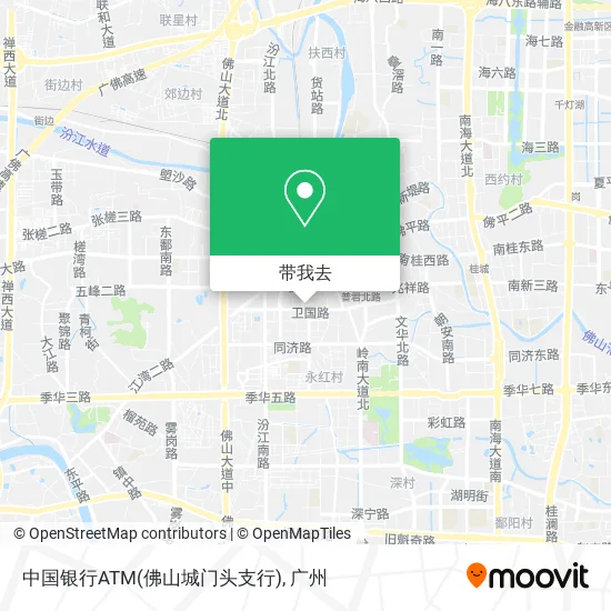 中国银行ATM(佛山城门头支行)地图