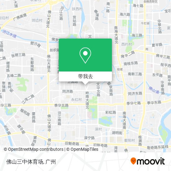 佛山三中体育场地图