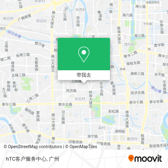 hTC客户服务中心地图
