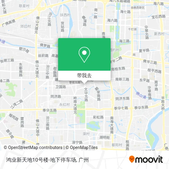 鸿业新天地10号楼-地下停车场地图