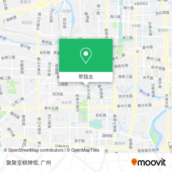 聚聚堂棋牌馆地图