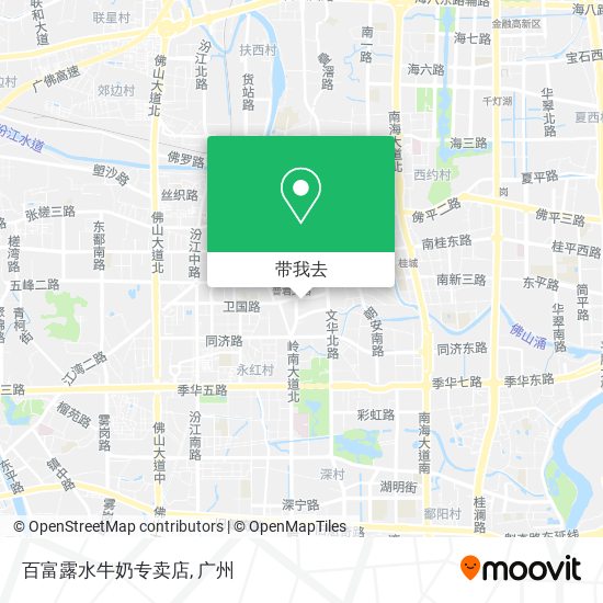 百富露水牛奶专卖店地图