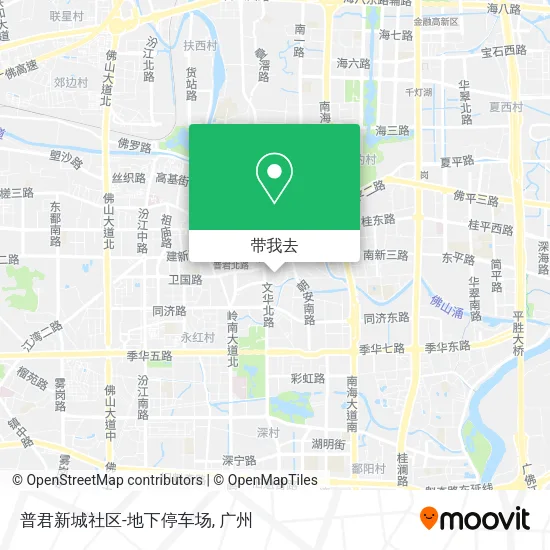 普君新城社区-地下停车场地图