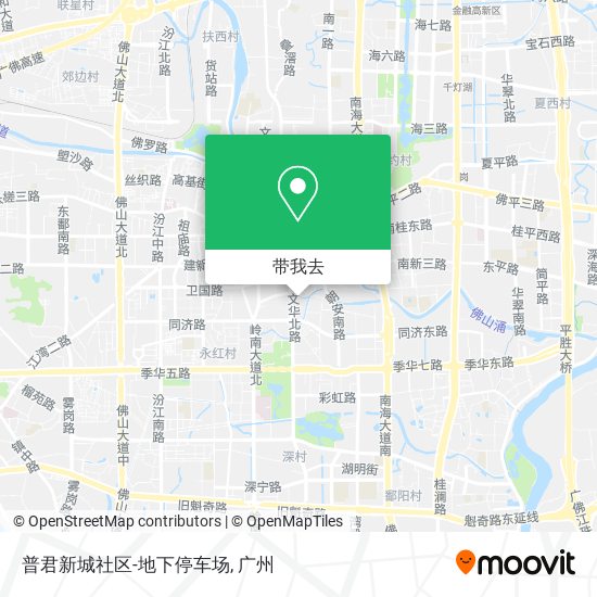 普君新城社区-地下停车场地图