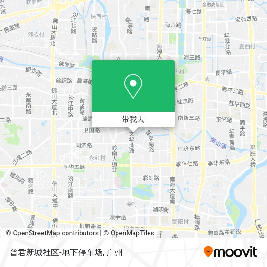 普君新城社区-地下停车场地图