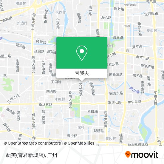 蔬芙(普君新城店)地图