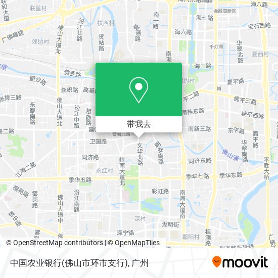 中国农业银行(佛山市环市支行)地图