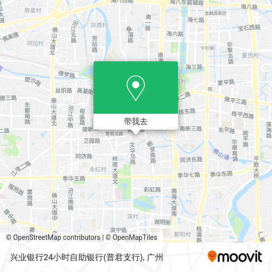 兴业银行24小时自助银行(普君支行)地图