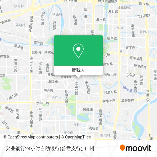 兴业银行24小时自助银行(普君支行)地图