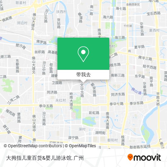 大拇指儿童百货&婴儿游泳馆地图