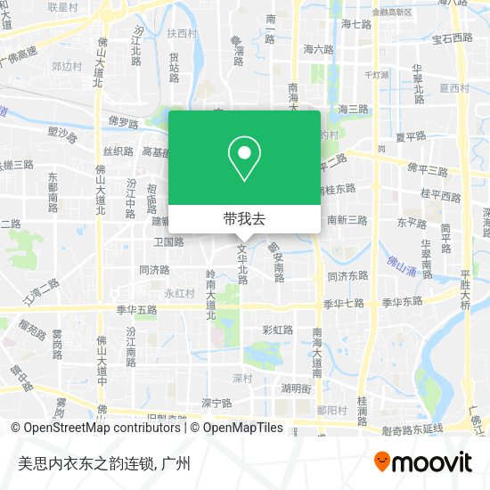 美思内衣东之韵连锁地图