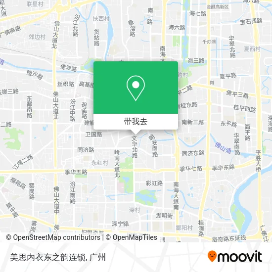 美思内衣东之韵连锁地图