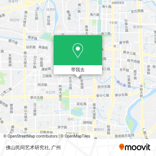 佛山民间艺术研究社地图
