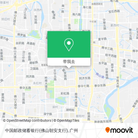 中国邮政储蓄银行(佛山朝安支行)地图