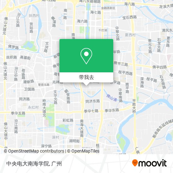 中央电大南海学院地图