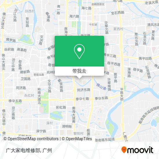 广大家电维修部地图
