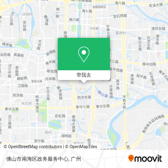佛山市南海区政务服务中心地图