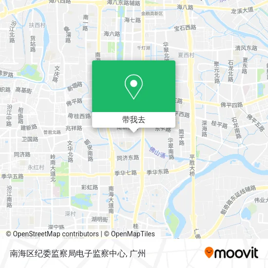 南海区纪委监察局电子监察中心地图