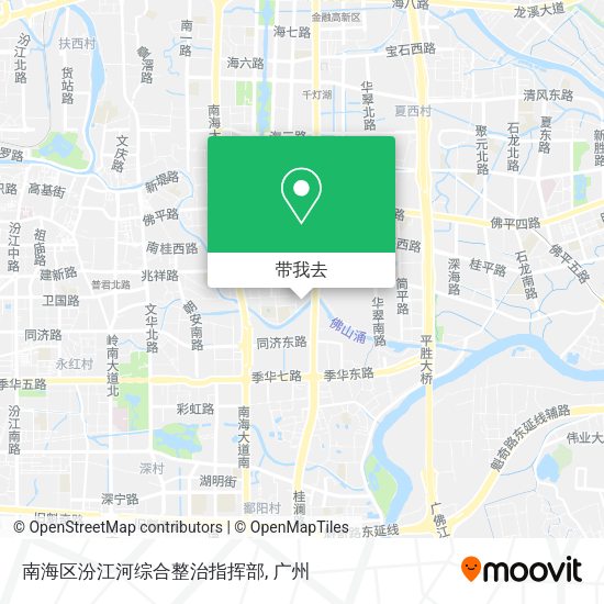 南海区汾江河综合整治指挥部地图