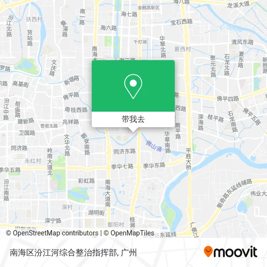 南海区汾江河综合整治指挥部地图