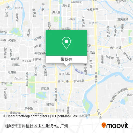 桂城街道育桂社区卫生服务站地图