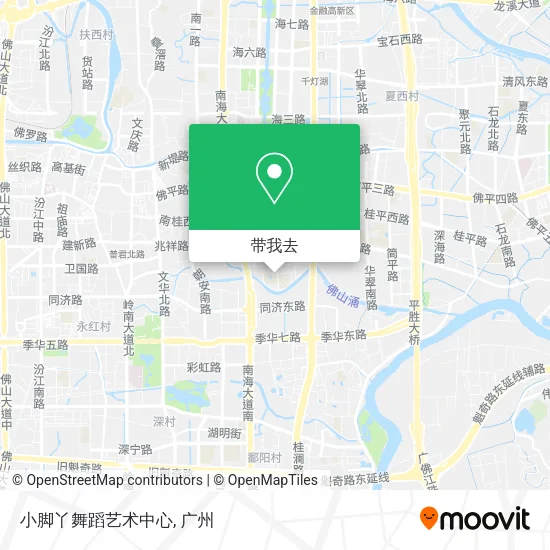 小脚丫舞蹈艺术中心地图