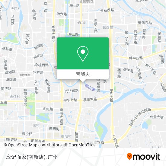 应记面家(南新店)地图