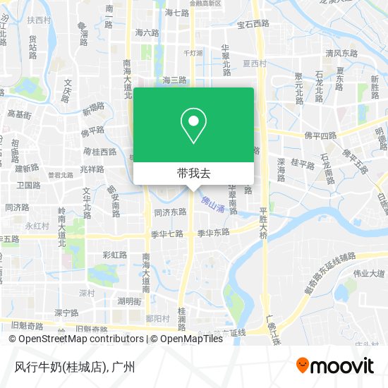 风行牛奶(桂城店)地图