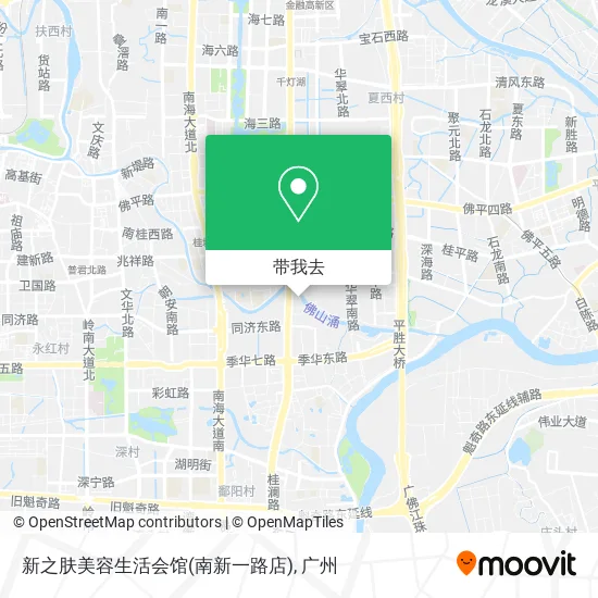 新之肤美容生活会馆(南新一路店)地图