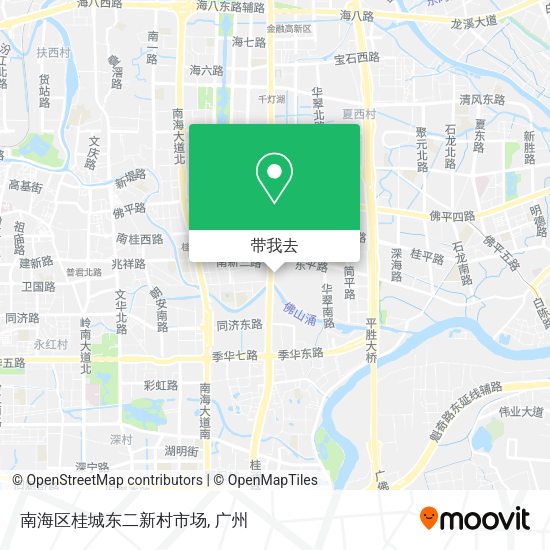 南海区桂城东二新村市场地图