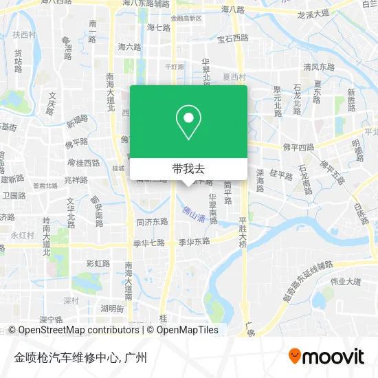 金喷枪汽车维修中心地图