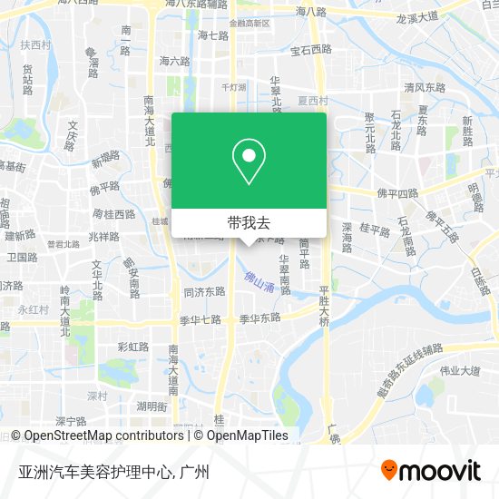 亚洲汽车美容护理中心地图
