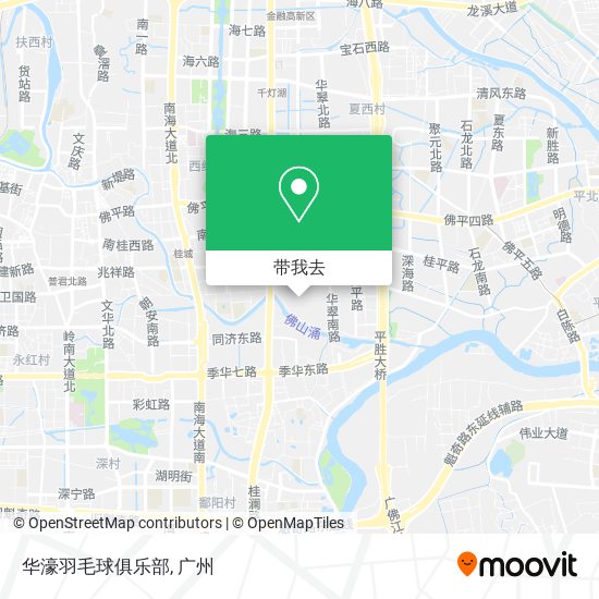 华濠羽毛球俱乐部地图