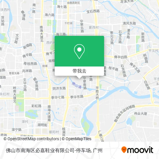 佛山市南海区必嘉鞋业有限公司-停车场地图