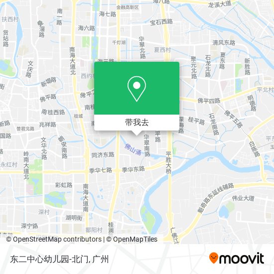 东二中心幼儿园-北门地图