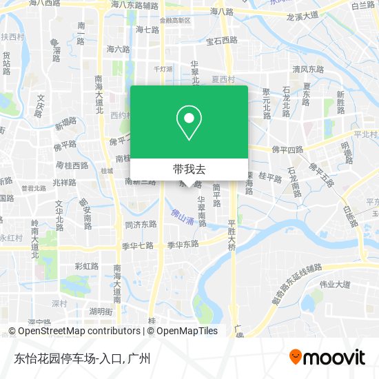 东怡花园停车场-入口地图